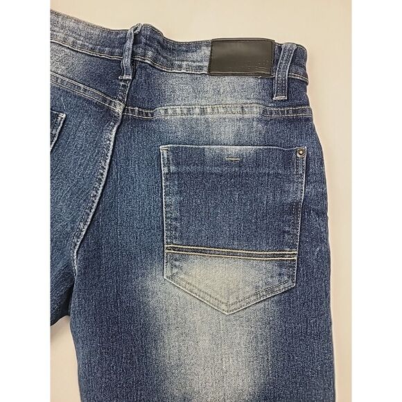 Vintage Southpole Bermuda Jean Shorts Men's 30x11 Y2K Jorts Acid Wash Preppy - Picture 7 of 12